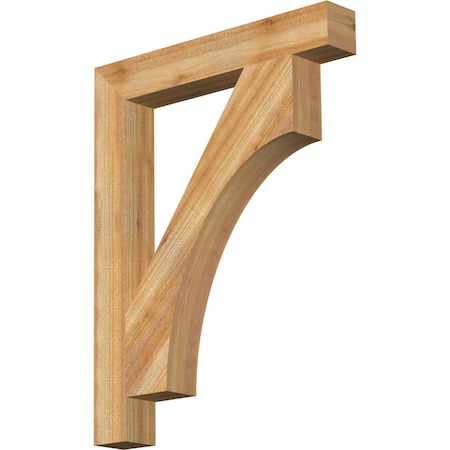 Westlake Block Rough Sawn Bracket, Western Red Cedar, 4W X 28D X 36H